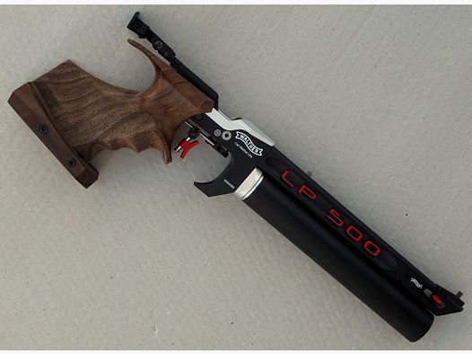WALTHER LP500 EXPERT DESIGN ROT" MIT 1 X ALU-KARTUSCHE