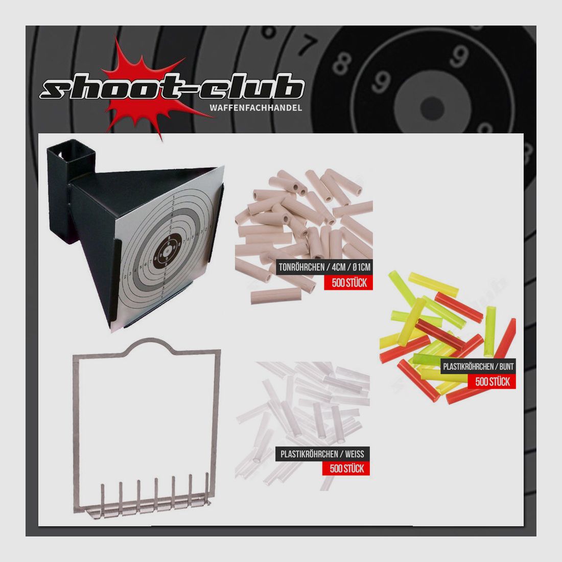 shoot-club GmbH adattatore a tubo di tonfunnel set di trappole per proiettili