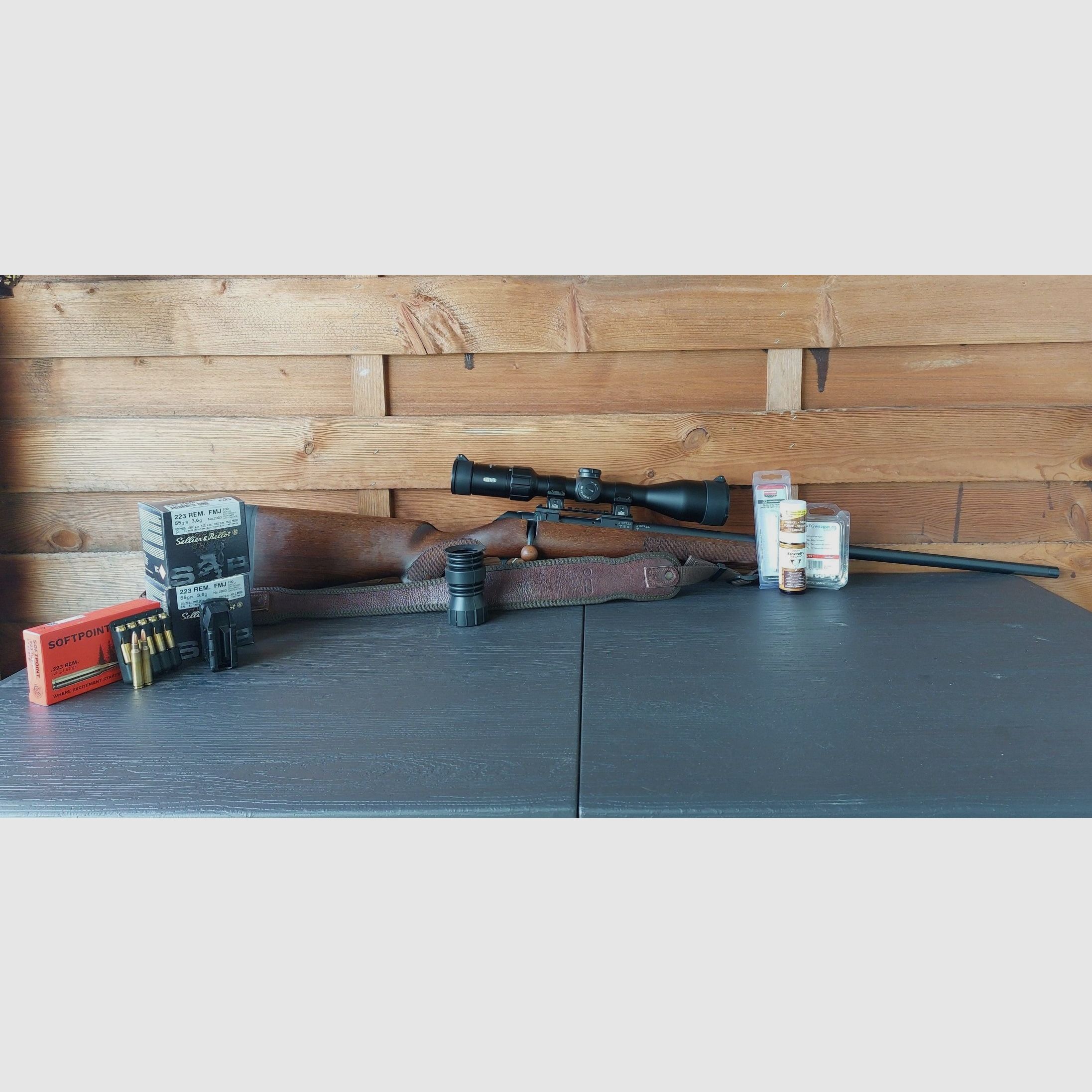 CZ 600 American, Kaliber .223 Rem. inkl. Zielfernrohr MeoSport R 3-15x50 u.v.m.