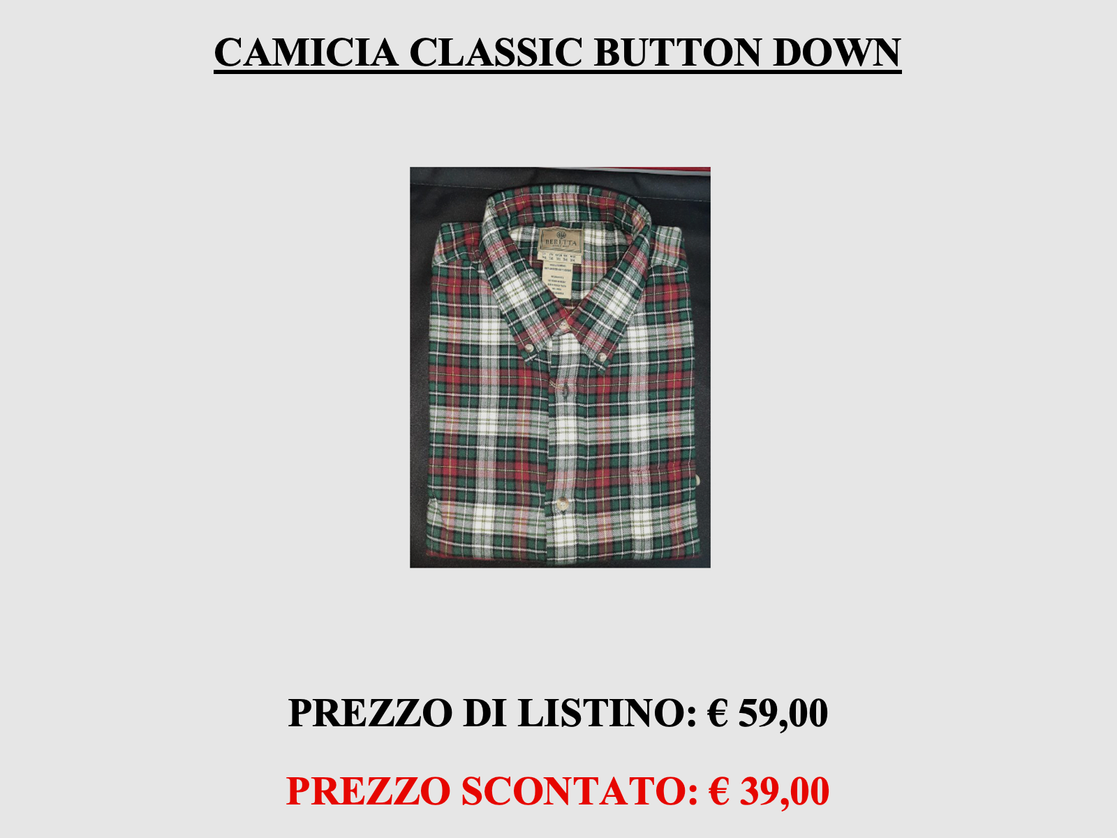 Beretta – SPORT CLASSIC BUTTON DOWN, afbeelding 1 van 2