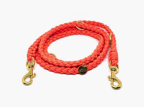 Correa para perro elegante Paracord Uni 'Naranja'