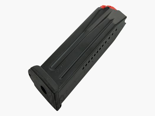 H&K Magazin 15 Schuss für SFP9 9mm Luger Roter Zubringer