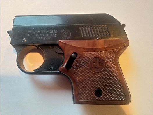 Pistola a gas e a salve Röhm Modell RG3, 6 colpi, Cal. 6 mm Flobert - usata in buone condizioni