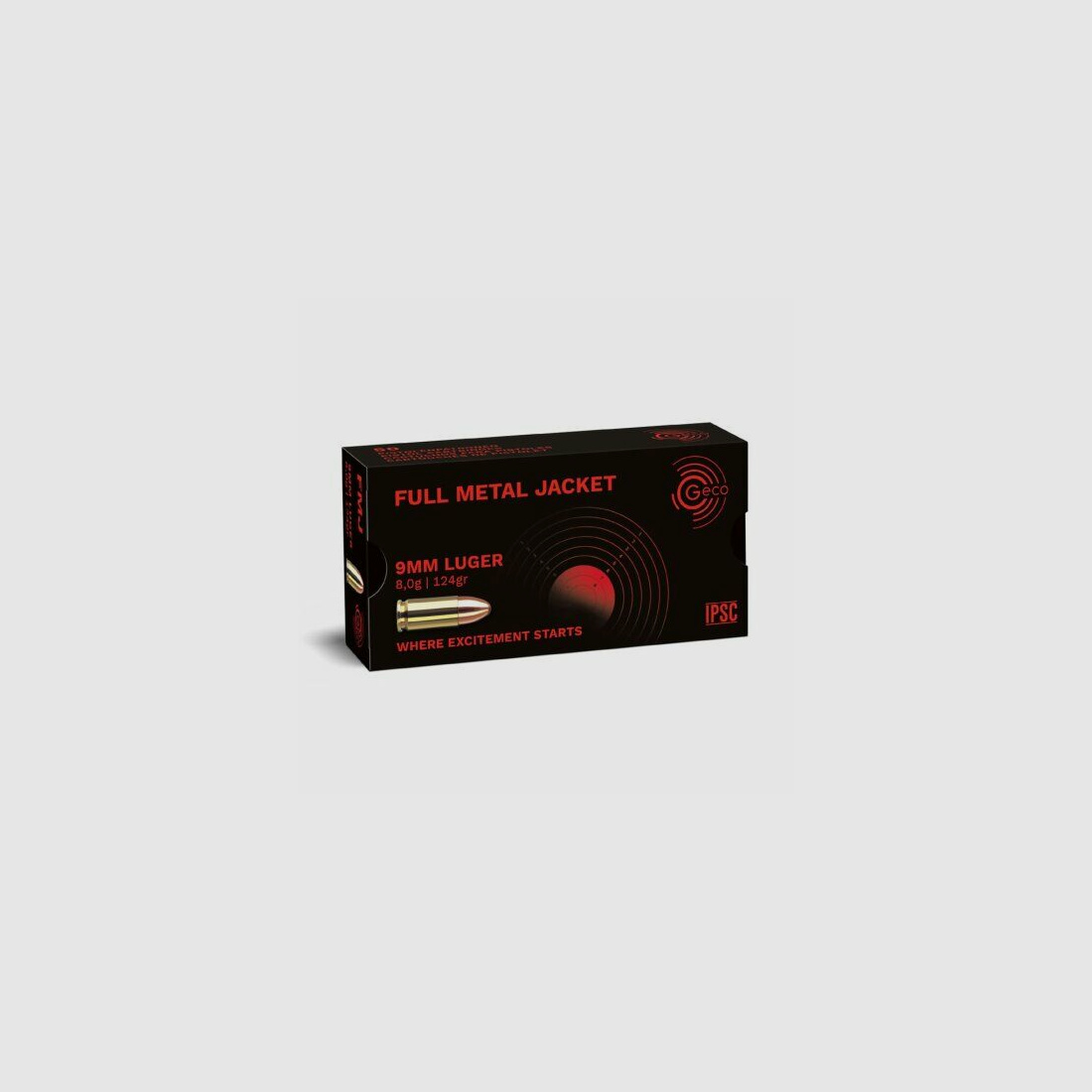 GECO 9 mm Luger Full Metal Jacket 8.0g/124gr