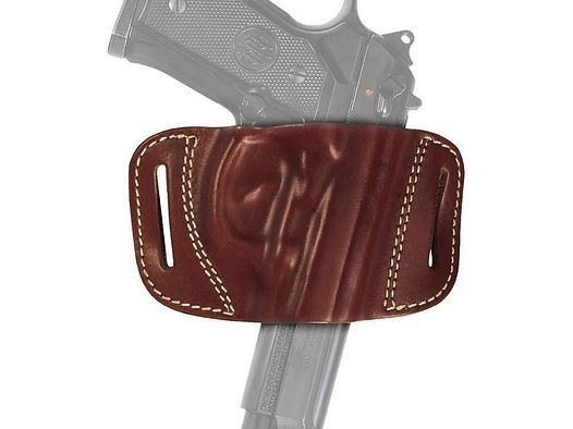 Schnellzieholster "Quck Slide" Glock 17/19/20/21,H&K USP/Comp./P2000/SFP9/P30/, Röhm RG 96, Walther P99/PPQ,CZ 75 SP01,Sig Sauer P220/P225/P226,Taurus PT Braun Linkshänder
