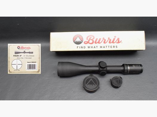 Zielfernrohr Burris Four-X 3-12x56, Abs. 3P4 Leuchtpunkt, Neuware aus Geschäftsauflösung