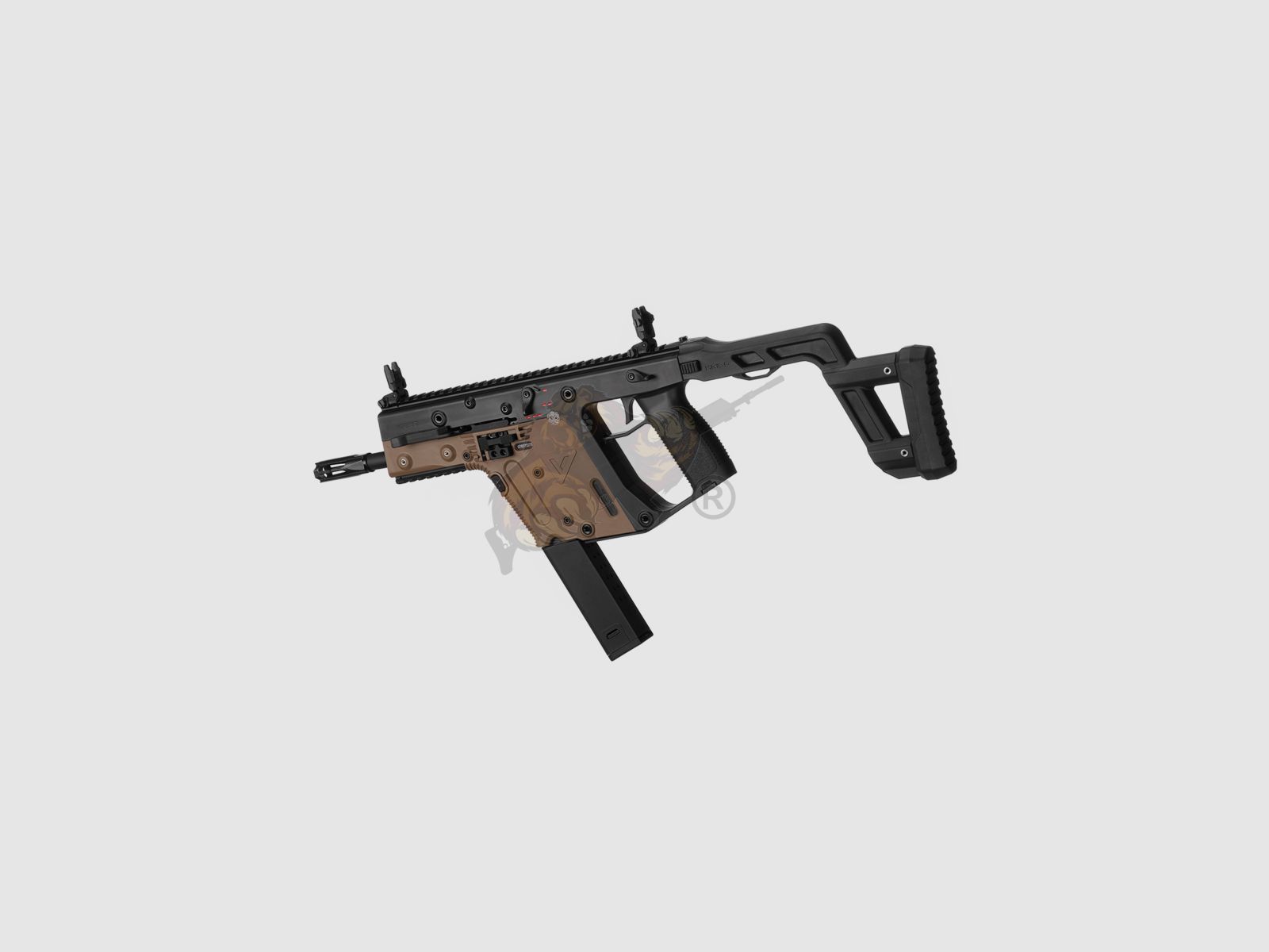 Kriss Vector V2 in Dueltone Zwart / Tan Airsoft Vrij vanaf 18 - S-AEG -F- (Krytac)