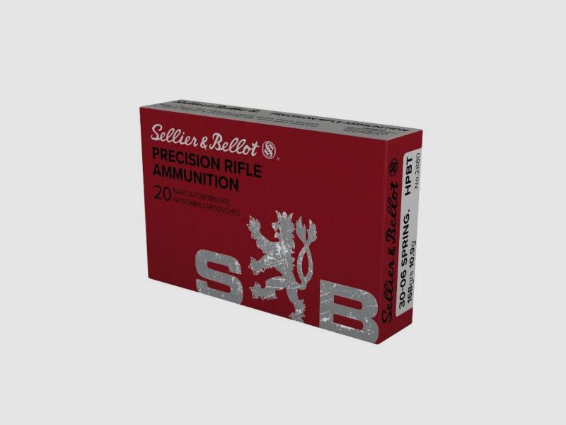 SELLIER & BELLOT 30-06SPR. 168GRS MATCHGESCHOSSE HPBT - 20 SCHUSS