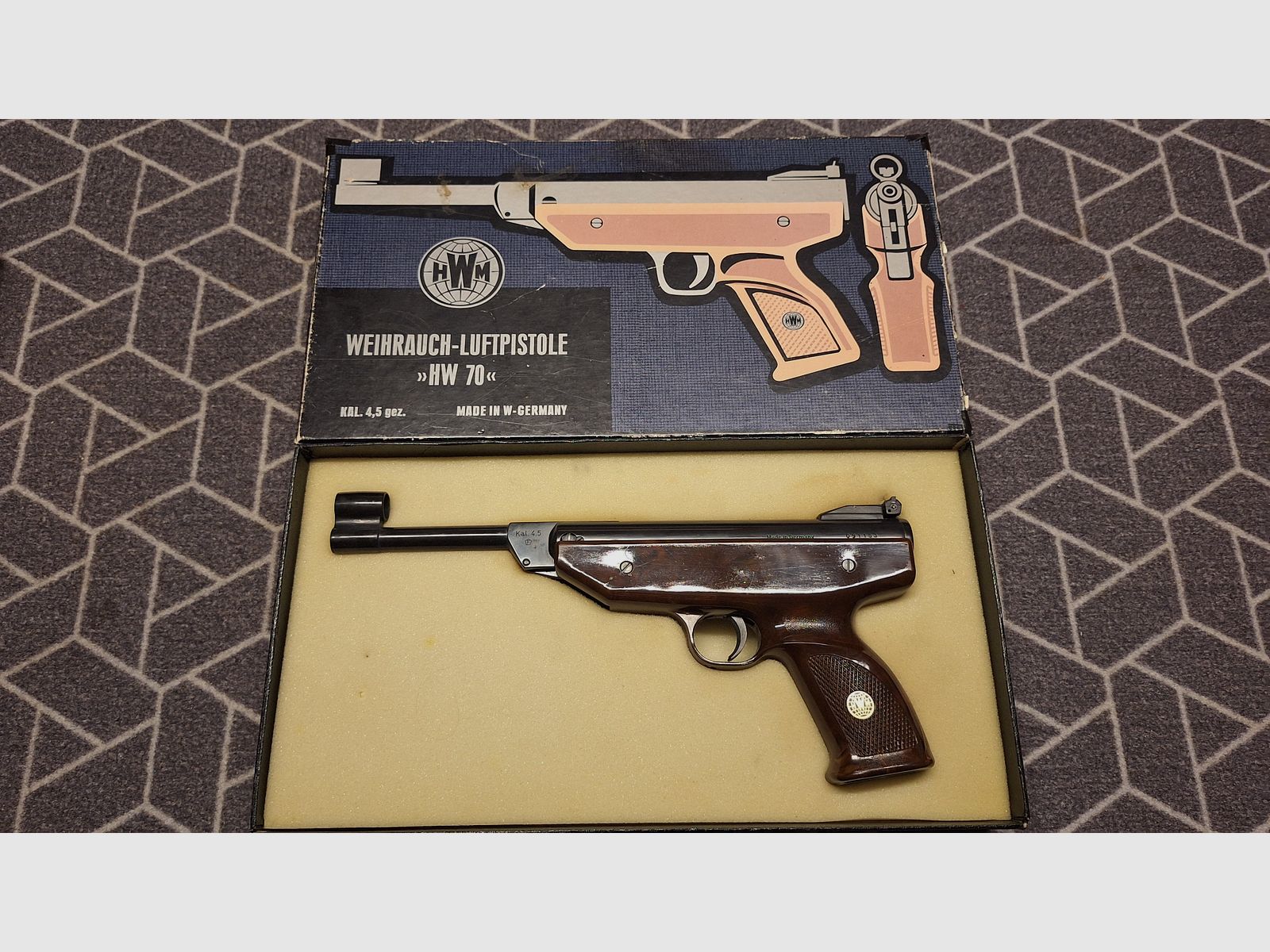 Weihrauch HW 70 pistolet à air comprimé 4,5 mm Diabolo