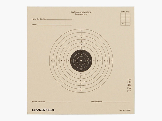 Umarex fucile ad aria fogli di bersaglio 14x14 cm - 1.000 pezzi