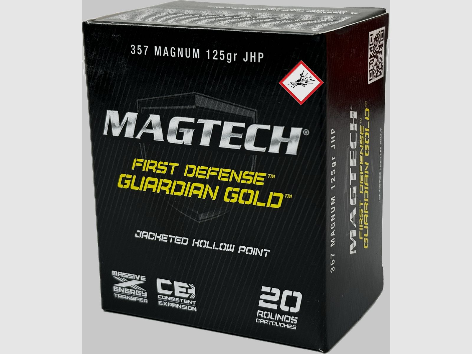 Magtech Jagdpatrone Kal. .357 Mag. Guardian Gold JHP 8,1g/125grs.