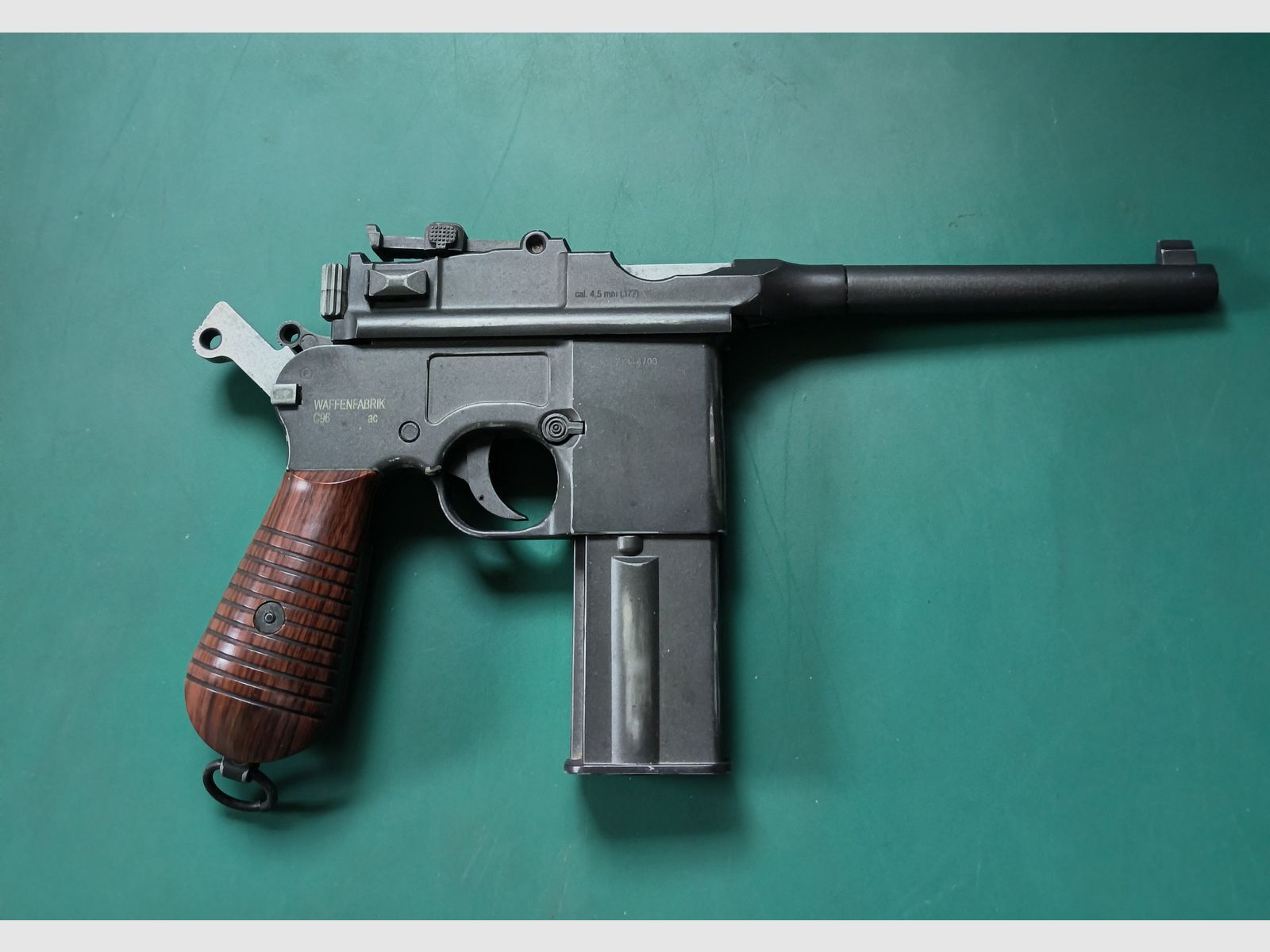 Umarex Legends "Mauser" C96 4,5mm Stahl BB CO2 Blowback Einzelstück 