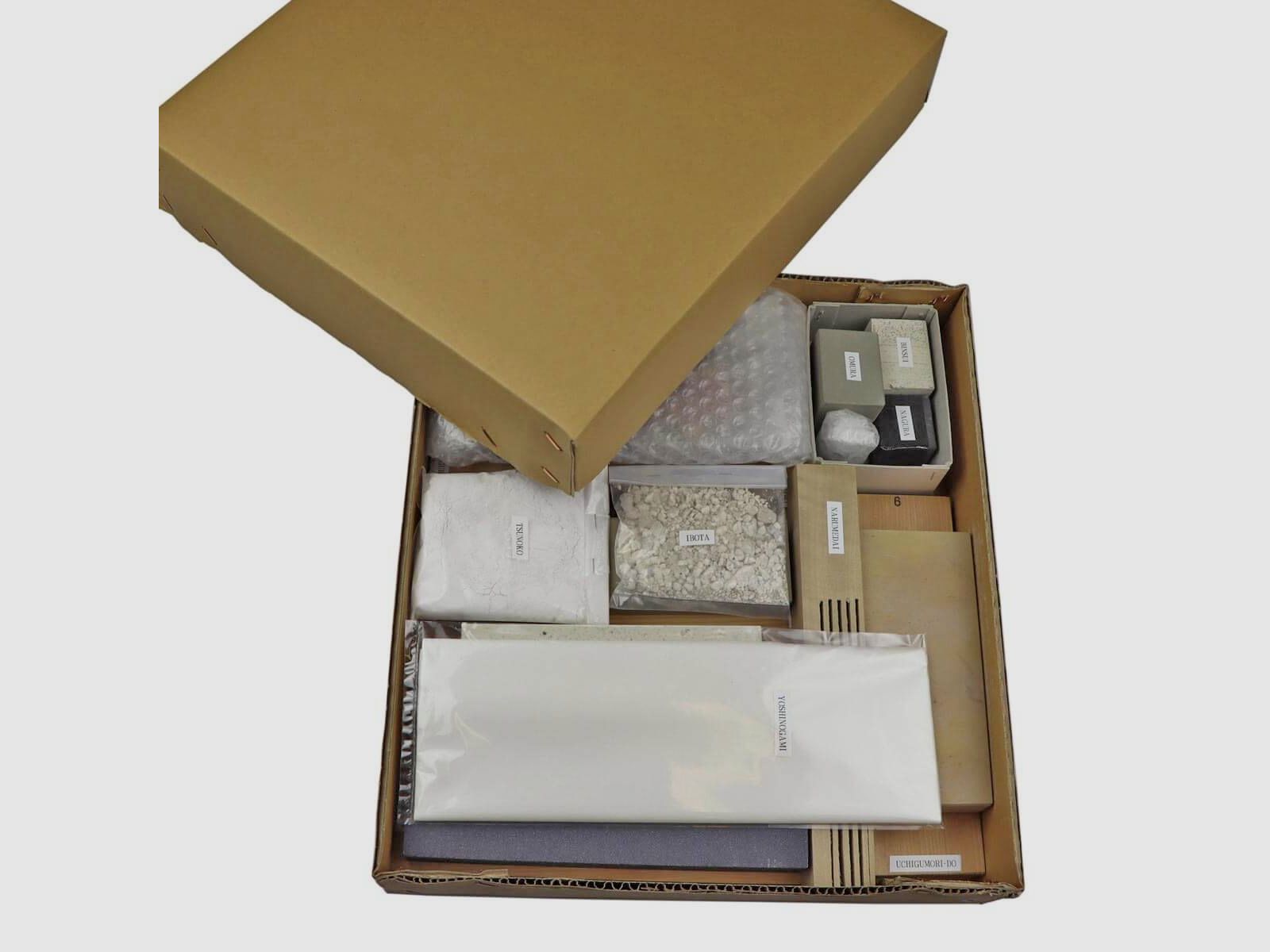 Schleifset fr Samuraischwert Made in Japan mit 17 Bestandteilen