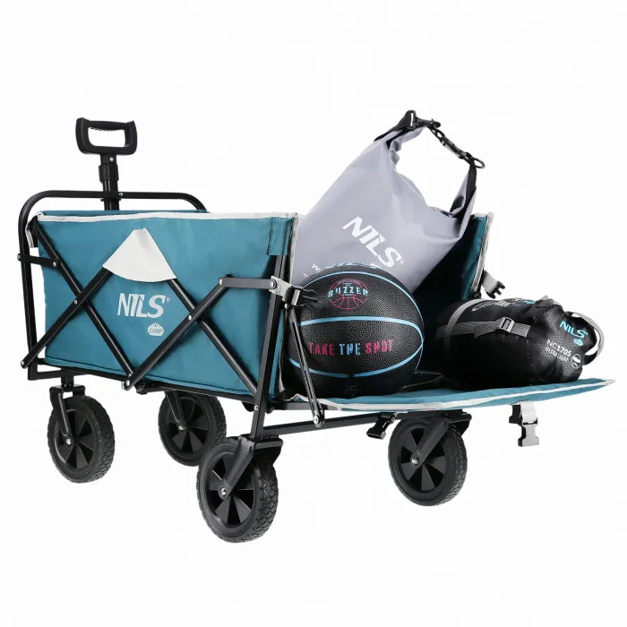 NC1606 Handwagen Donkerblauw 125L Nils Camp, afbeelding 7 van 11