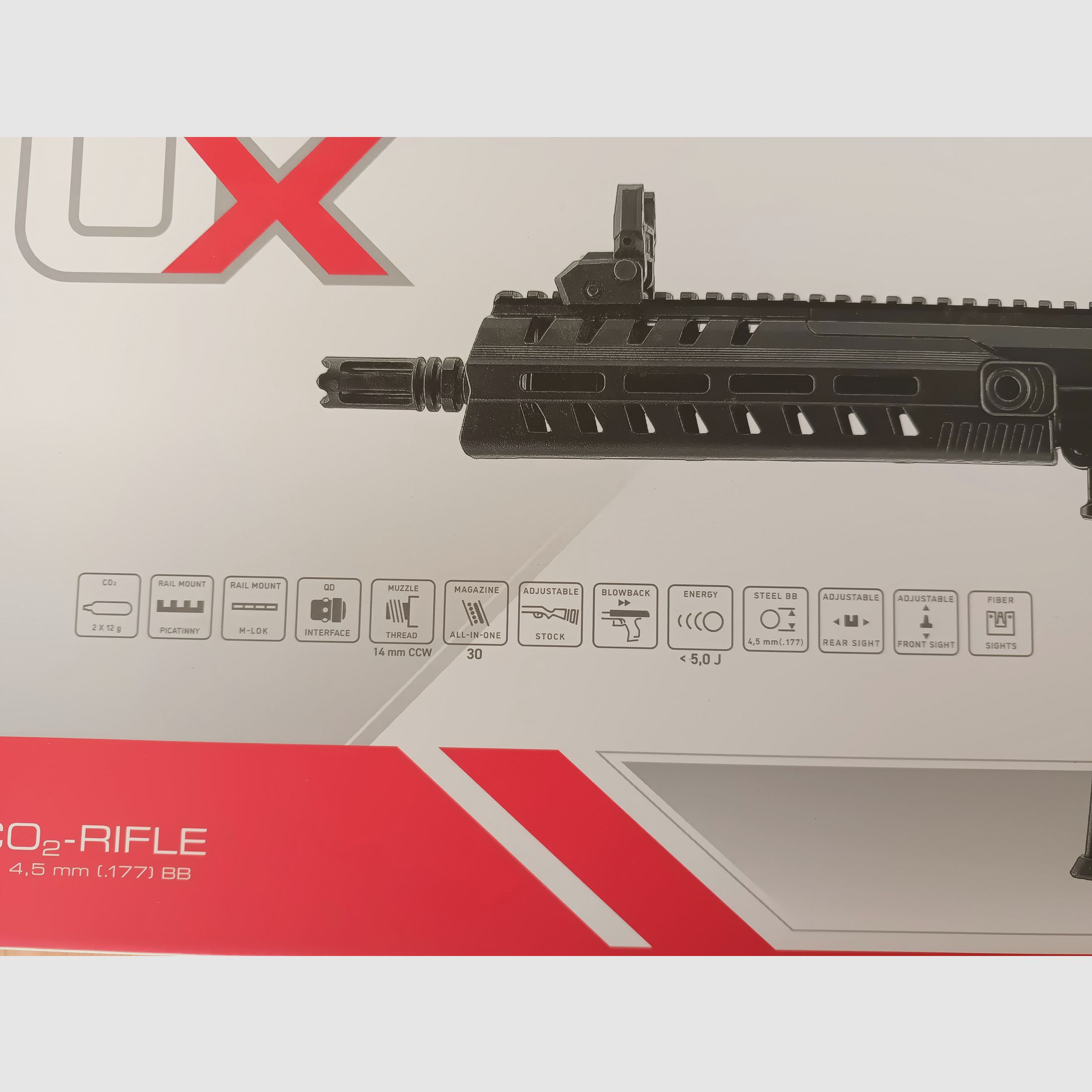 UX Strike Force CO2 Geweer 4,5 mm BB Munitie