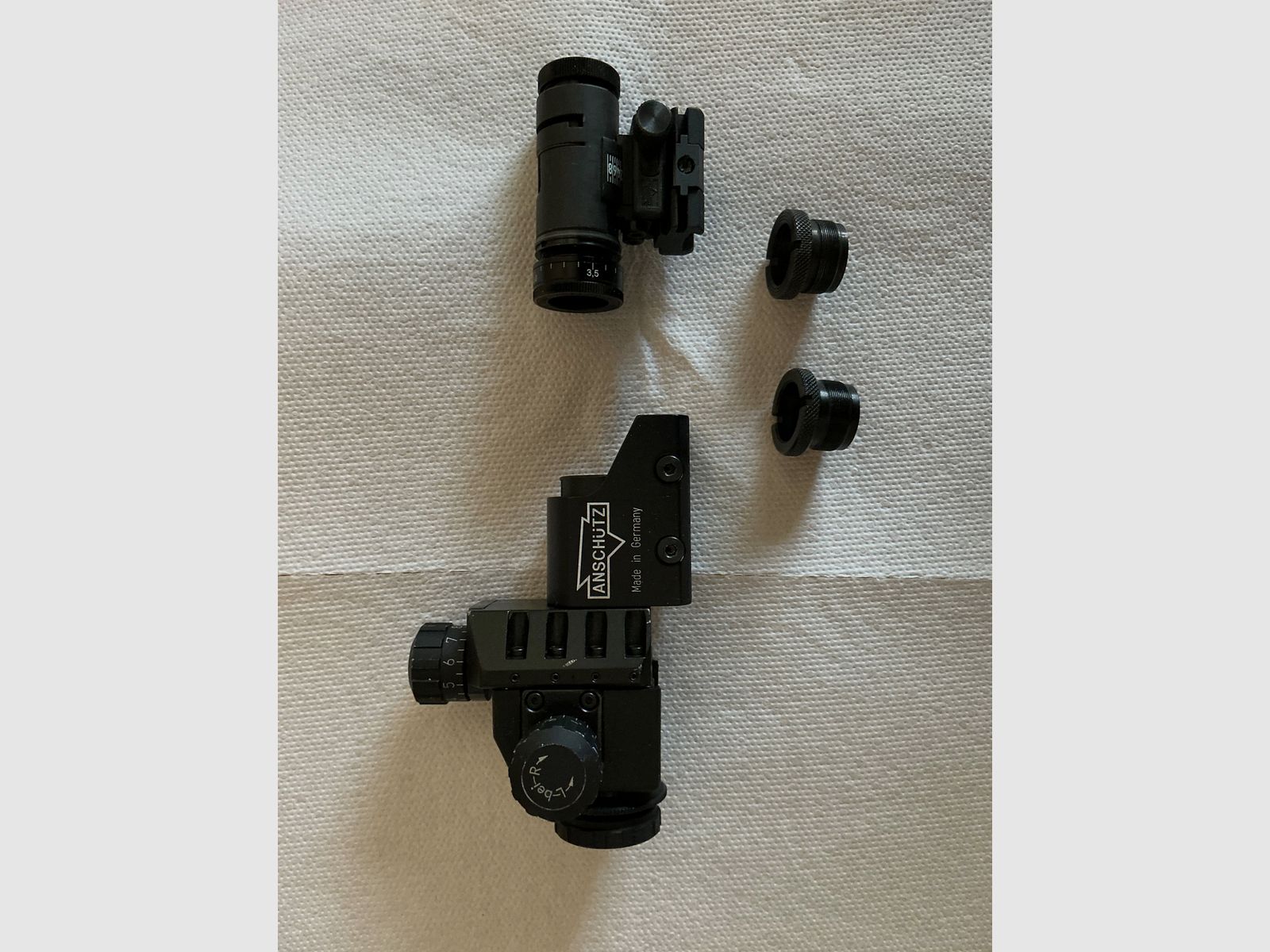 Anschütz diopter met front sight tunnel, afbeelding 2 van 2