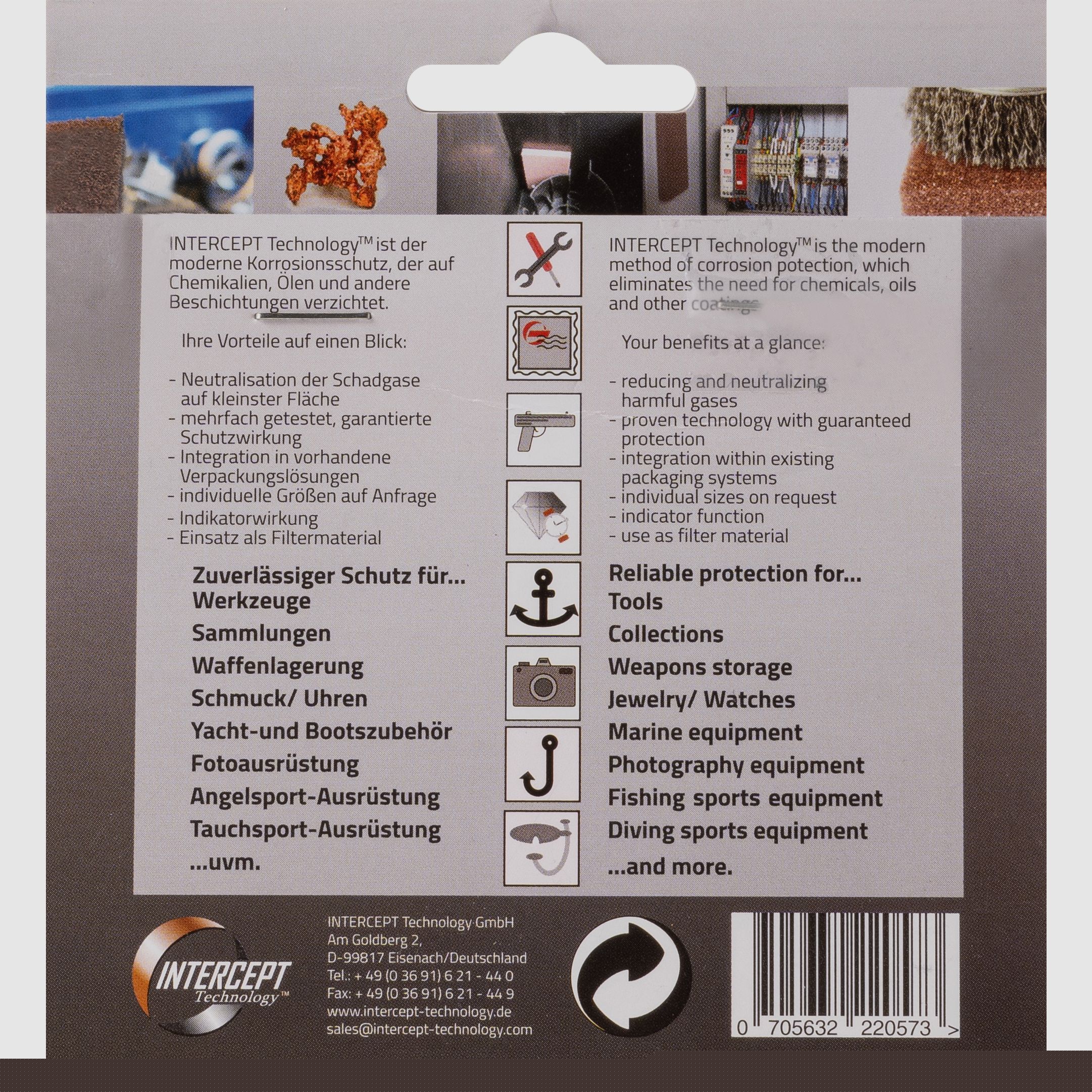 Intercept corrosion protection for cases and bags