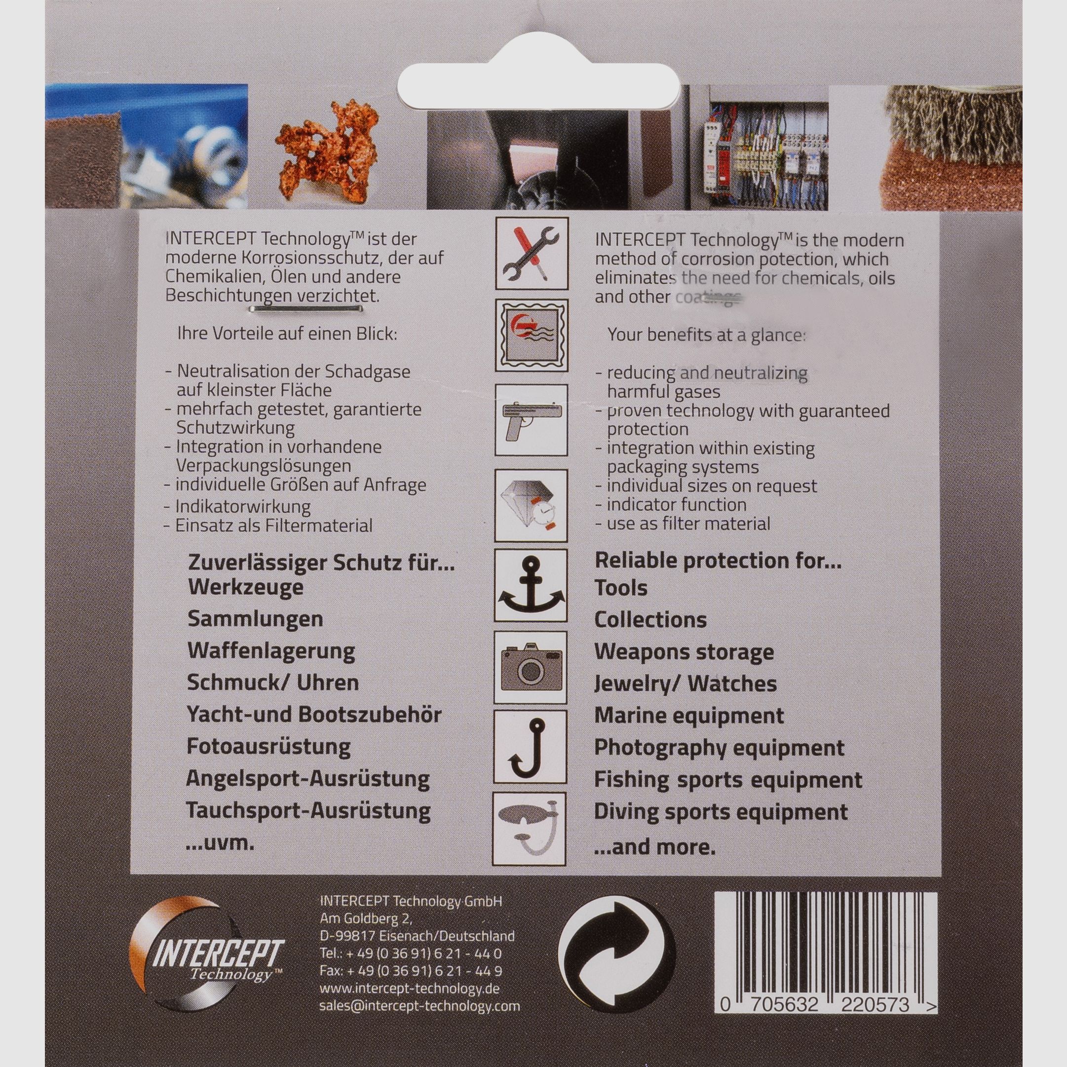 Intercept corrosion protection for cases and bags