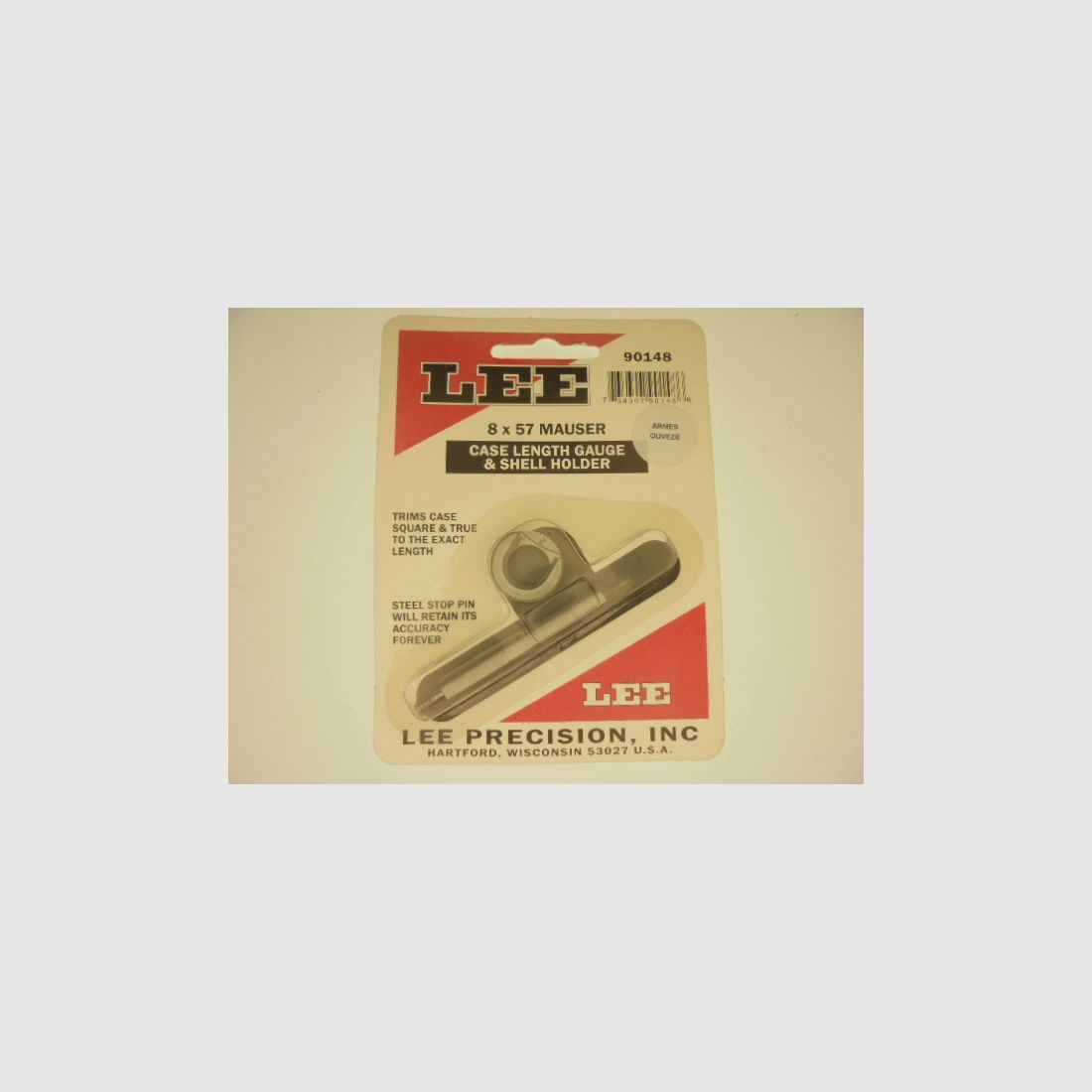 Längenmessgerät + Patronenhalter LEE 8X57 MAUSER, Bild 1 von 2