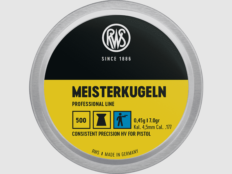 RWS Professional Line Meister HV Diabolo 4,5 mm Ø4,49 mm 0,45 g 500 pz