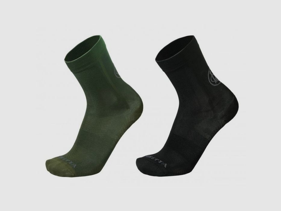 Beretta kurze Schießsocken schwarz-grün, Bild 1 von 4