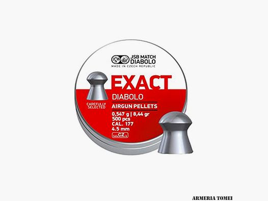 JSB MATCH – EXACT DIABLO AIRGUN PELLETS 0.547g / 8.44gr CAL 4.5 mm (500 PCS)