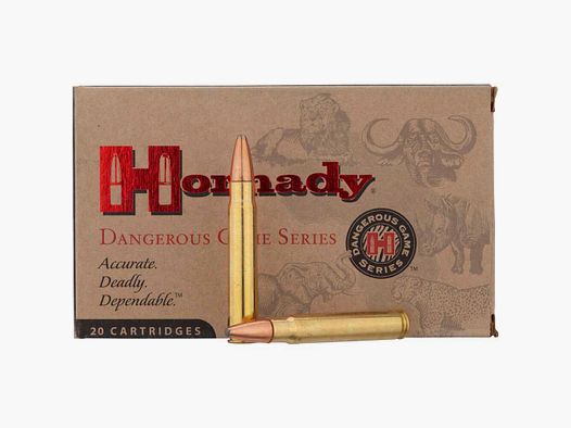 9.3x62 SP-RP, 18.5g/286grs. Hornady