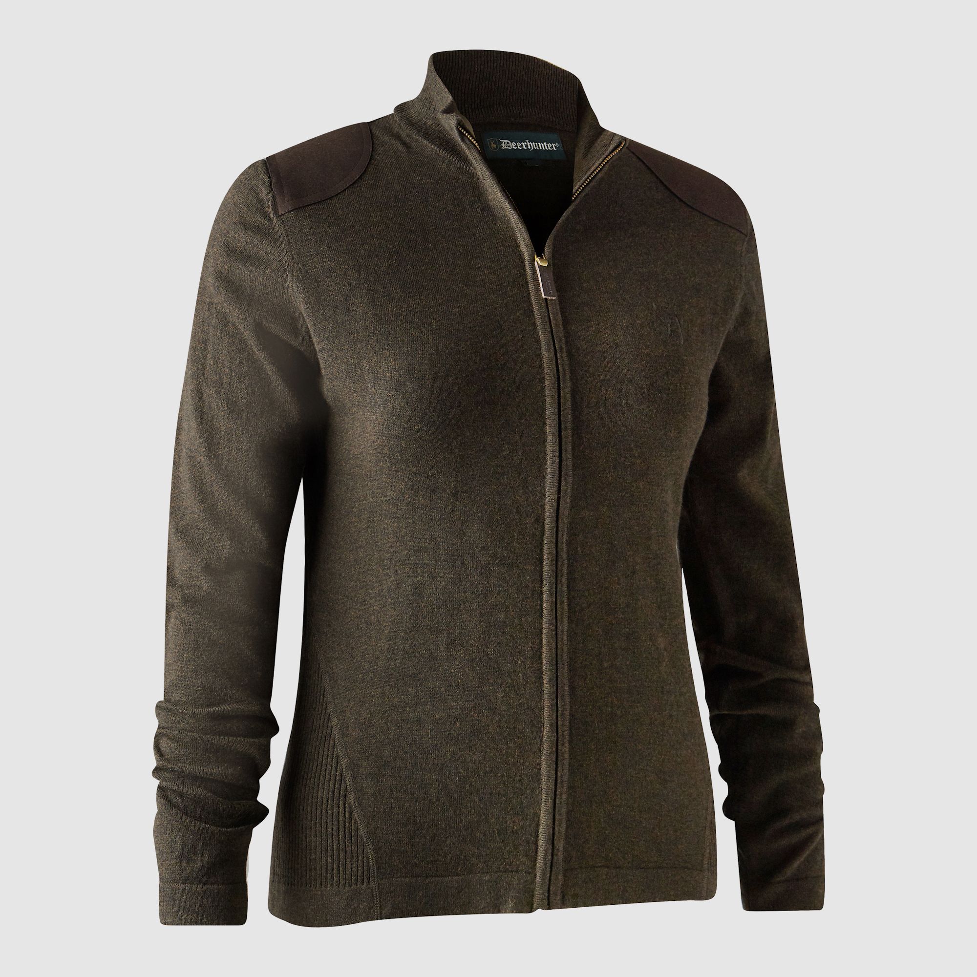 Deerhunter Lady Darlington Cardigan en Tricot Chêne Foncé 38
