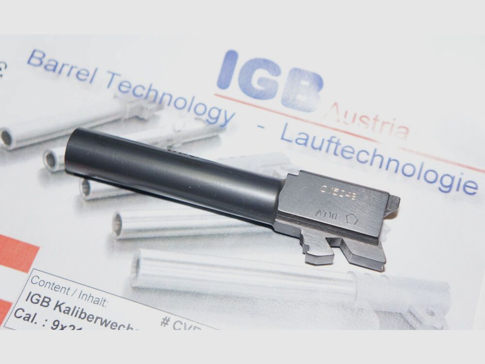 IGB Glock conversion barrel IGB for pistol Glock 19C in caliber 9x21 including accessories, image 3 of 6