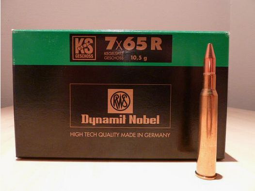 RWS KS bullet cartridges 7x65R 10.5g, 162gr. !!!
