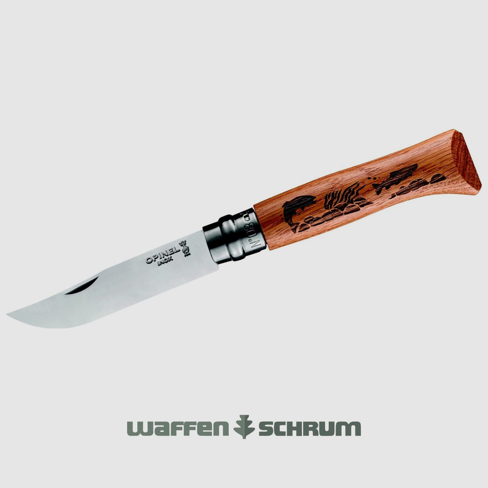 Opinel Messer Animalia rostfrei Fisch