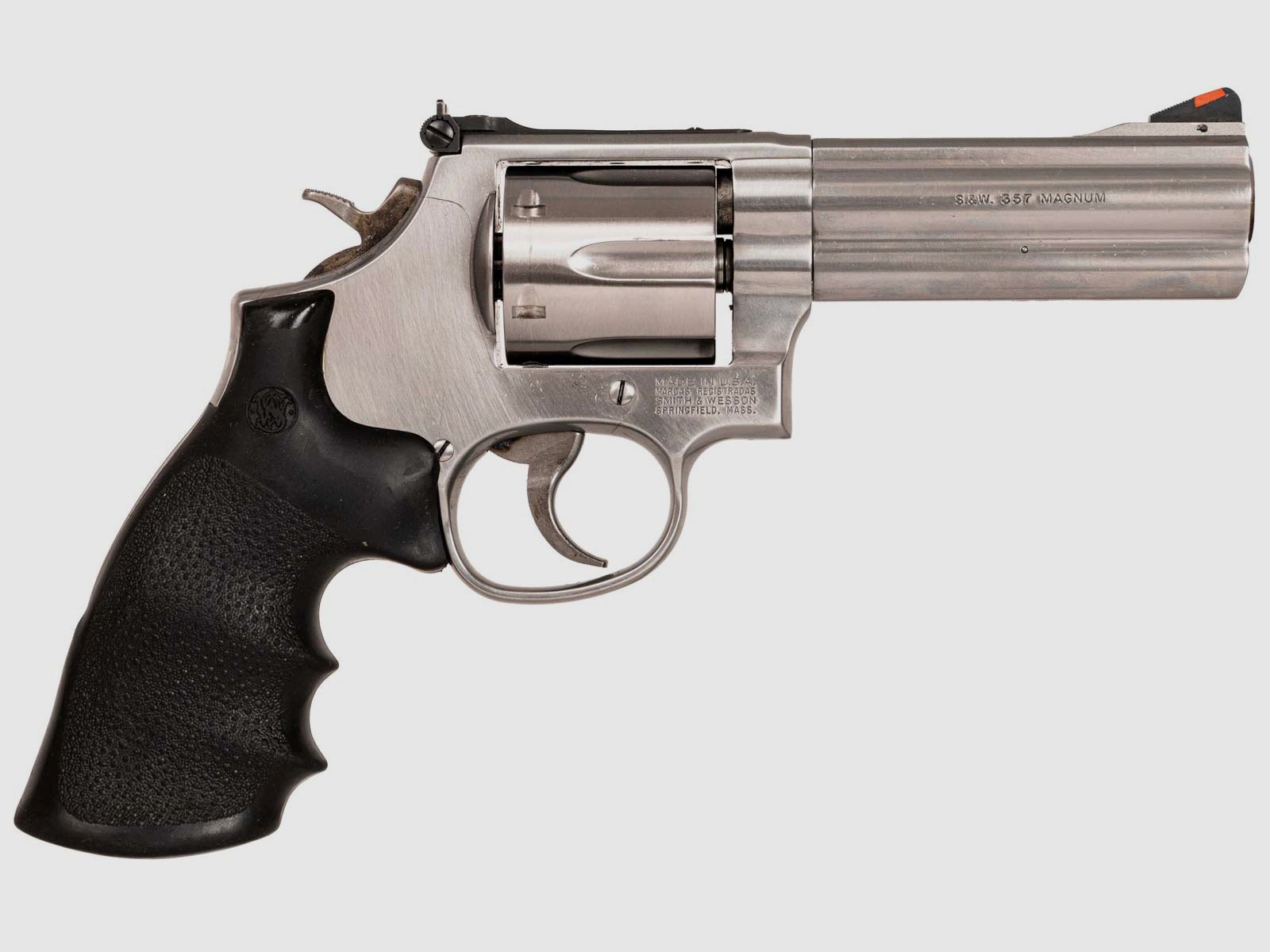 Smith & Wesson 686 , Gummi-Griffschalen, verstellbare Visierung, .357Mag