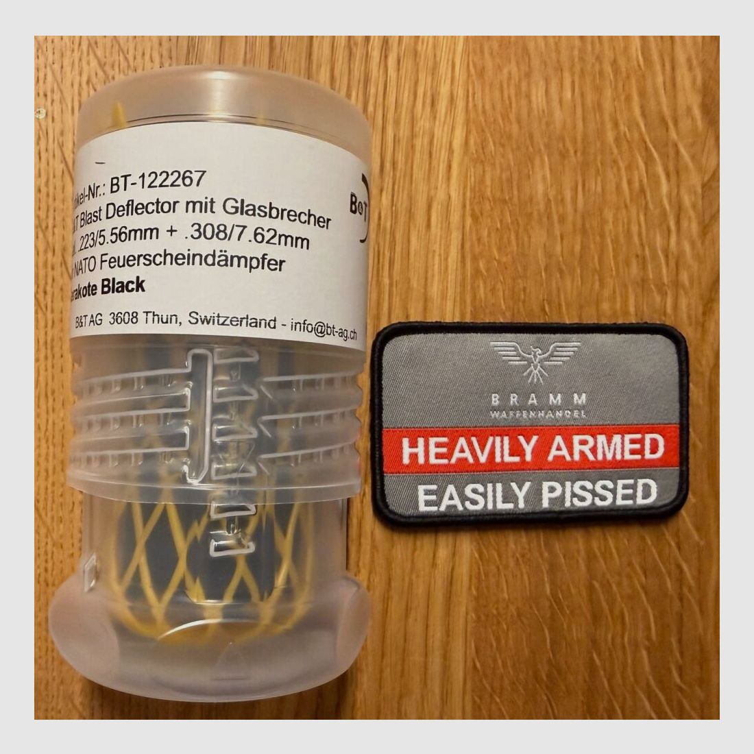 B&T AG Blast Deflector met Glasbreker Rotex-X, zwart