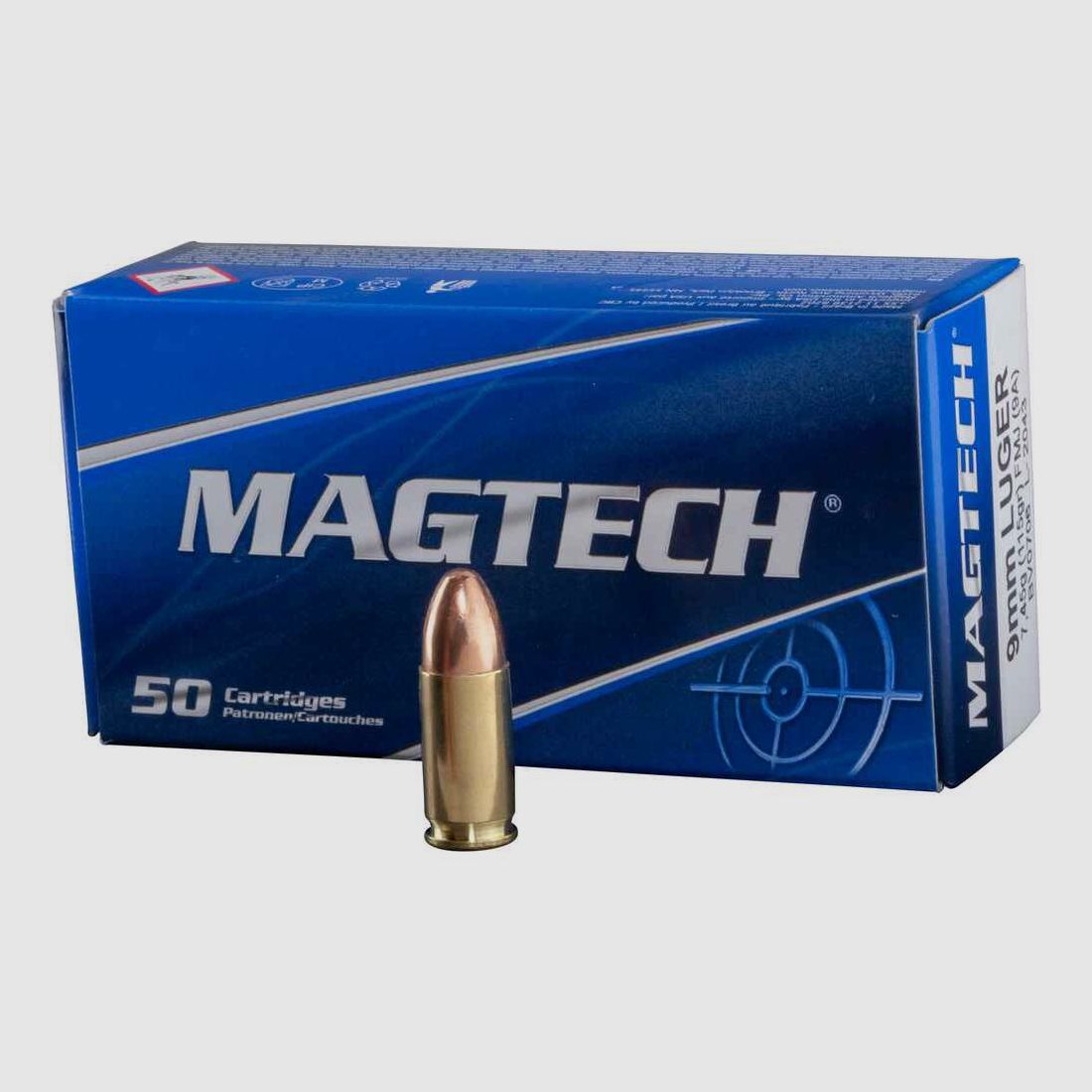 Magtech 9mmLuger Bleirundkopf  8,0g - 123gr.