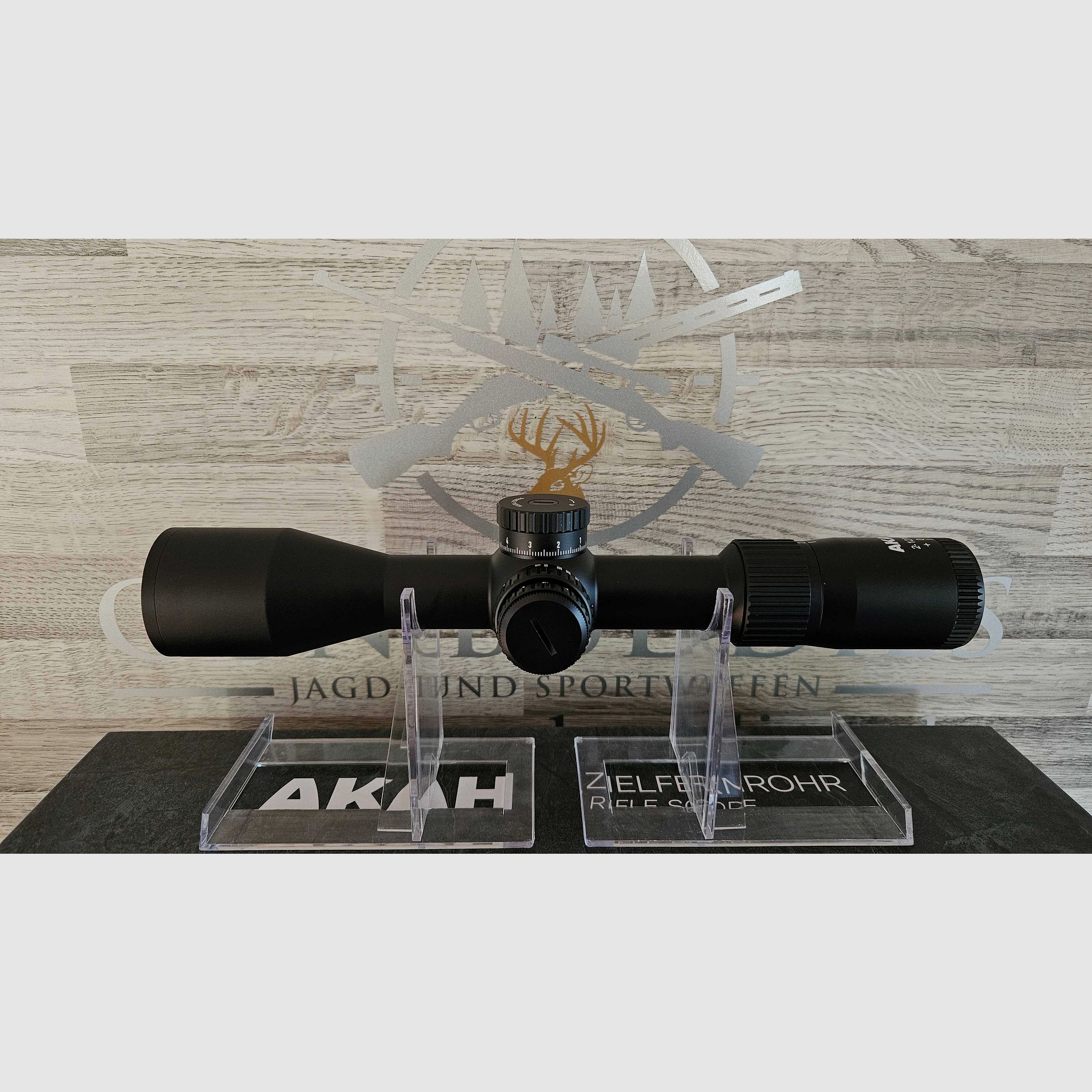 Zielfernrohr AKAH 2-12x44 LA Absehen 4 mit Leuchtpunkt + Parallaxeausgleich - Neuware vom Fachhandel -