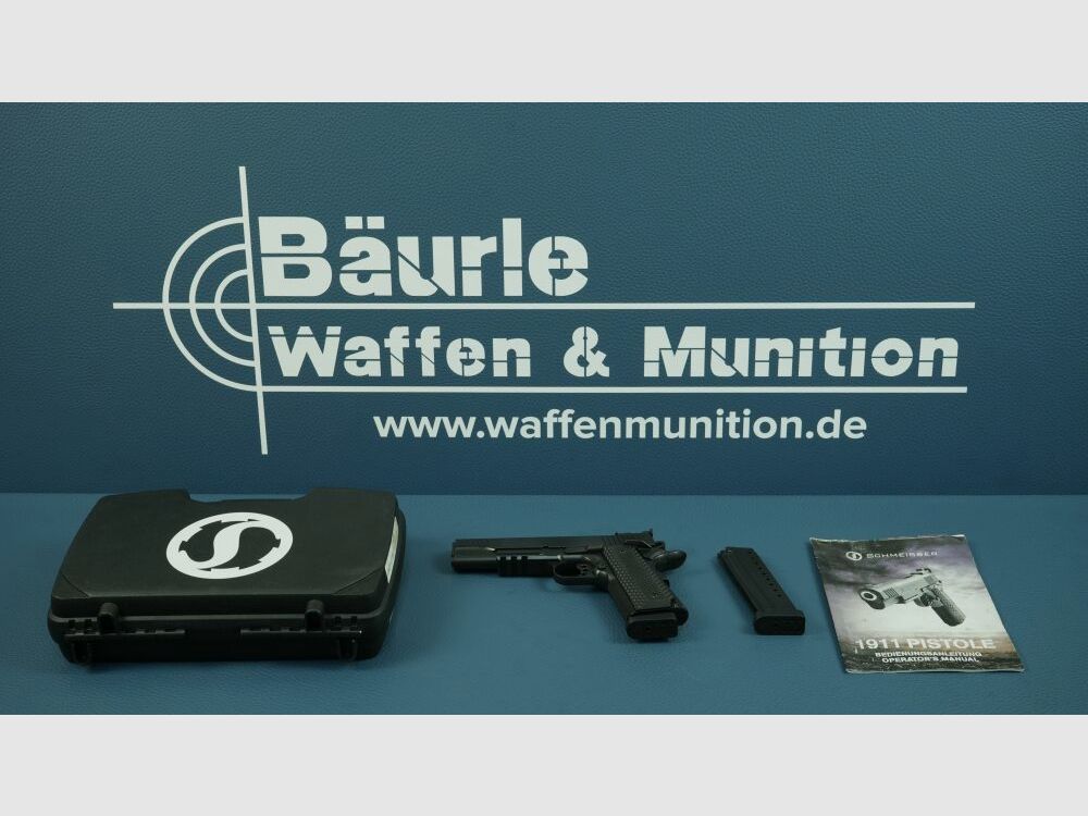Schmeisser 1911 Hugo inkl. Koffer, Anleitung und zweites Magazin 9mmLuger