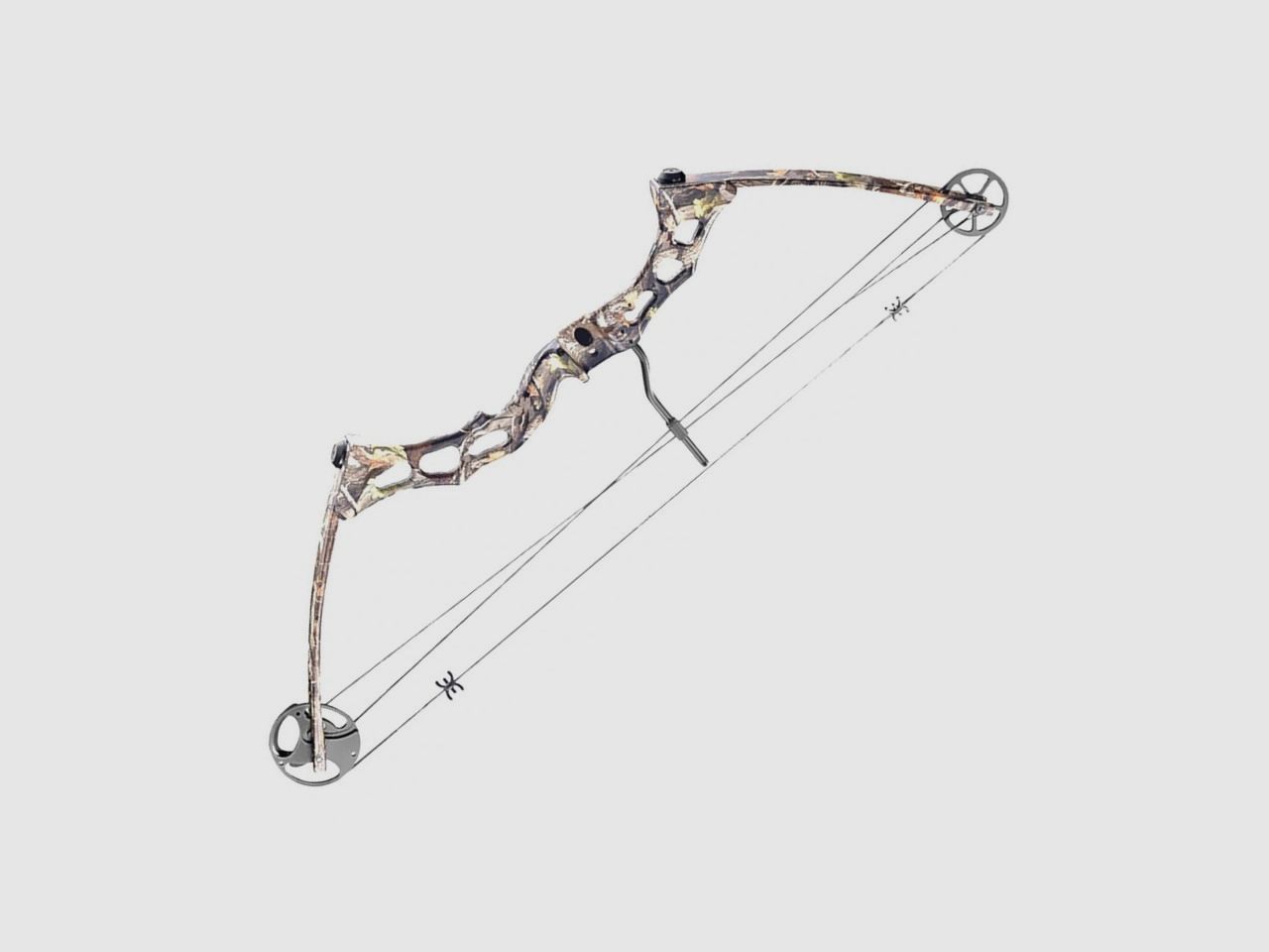 Compound bow set NXG Thrüst including target, 3 arrows, arrow rest, sight, and much more.