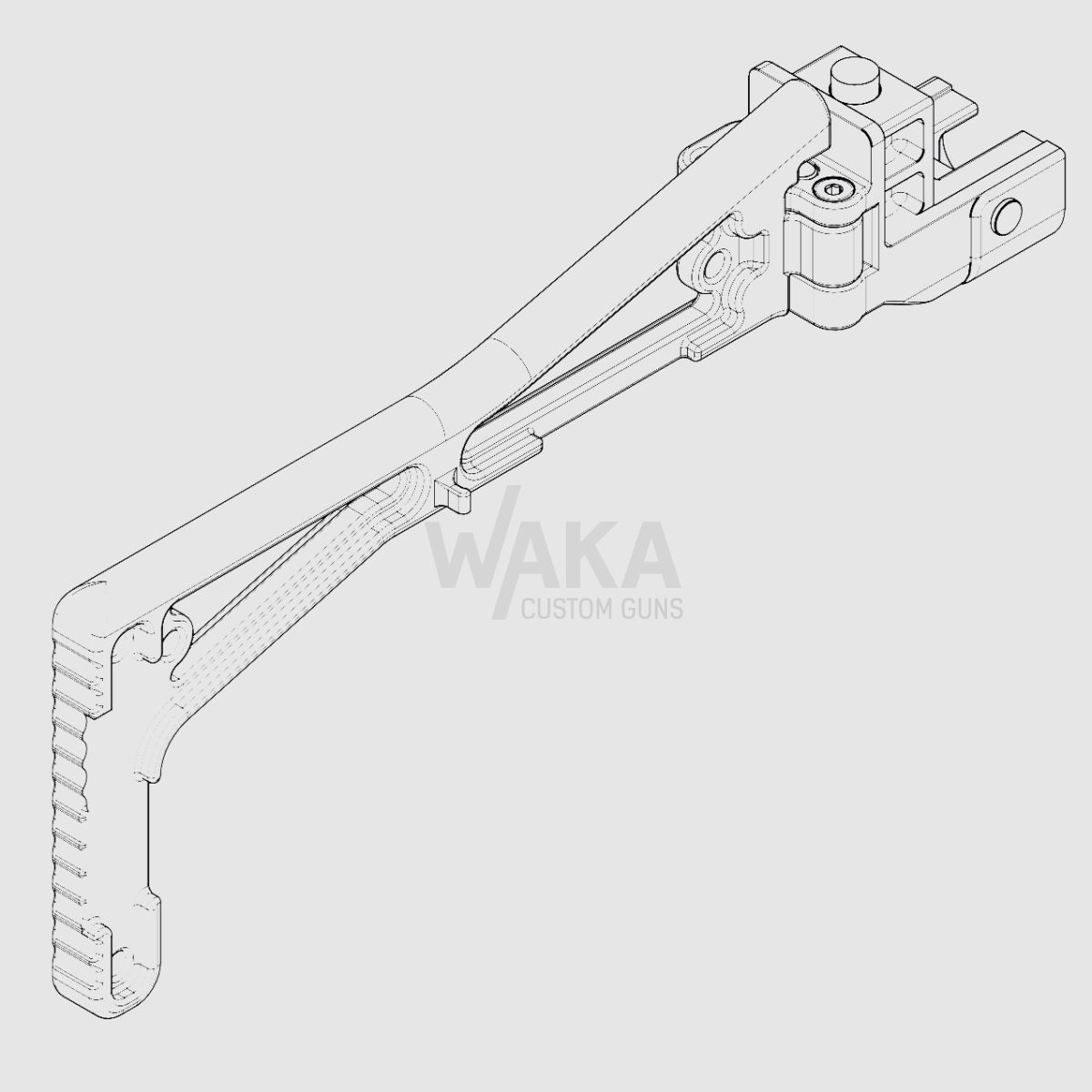 B&T GHM9 Folding Stock with Stock Adapter