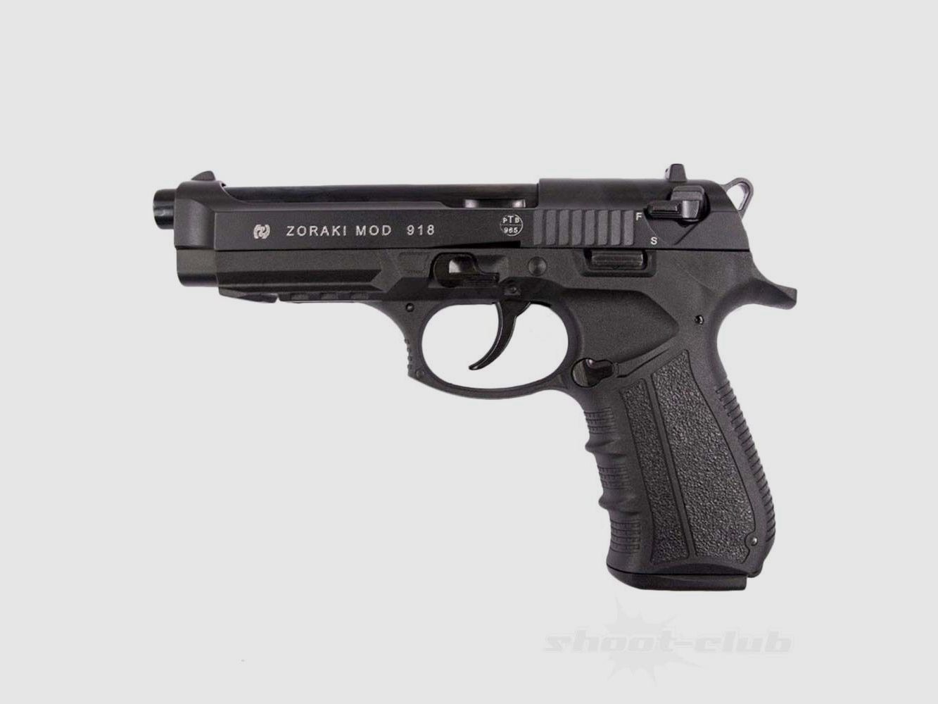 Zoraki 918-P Schreckschusspistole Brüniert 9mmPAK +Platzpatronen