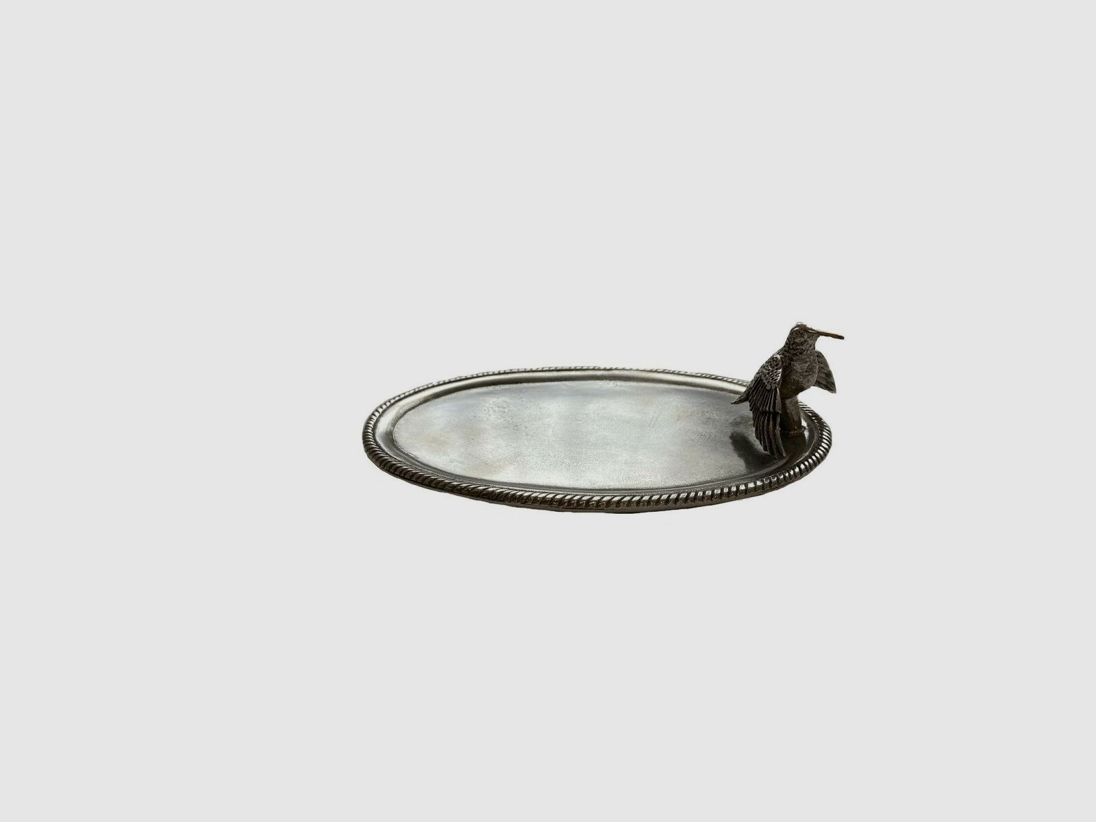 Lovergreen Accessoires Motiv Mini Waldschnepfen-Tablett aus Zinn