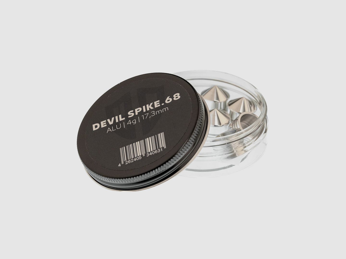 5x DEVIL SPIKE.68 | Aluminium | Cal.68 | 4g | ⌀ 17,3mm - HDR68, FSC | ⌀ 17mm - HDS68 | und AEA Zeus Cal.68