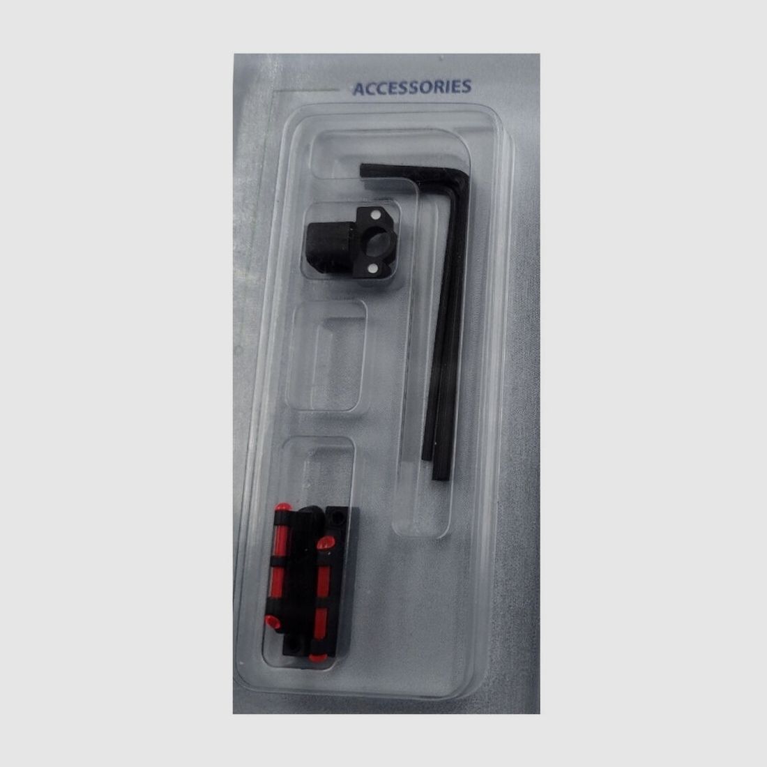 Zestaw celowniczy LPA STF Ghostring z czerwoną włóknem