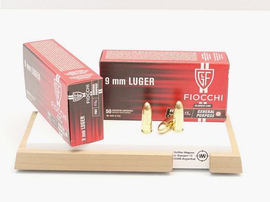 FIOCCHI VM 7.45g/115grs à50 9mm Luger