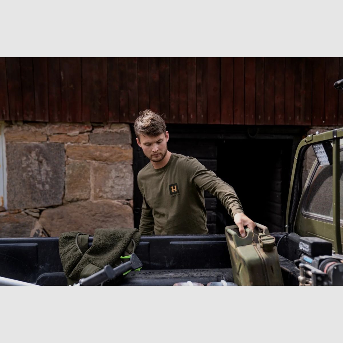 HÄRKILA Gorm Langarmsshirt Willow Green