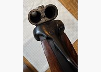 Double-barrel shotgun Brünner – caliber 12/70 – lightly used (with signs of use)