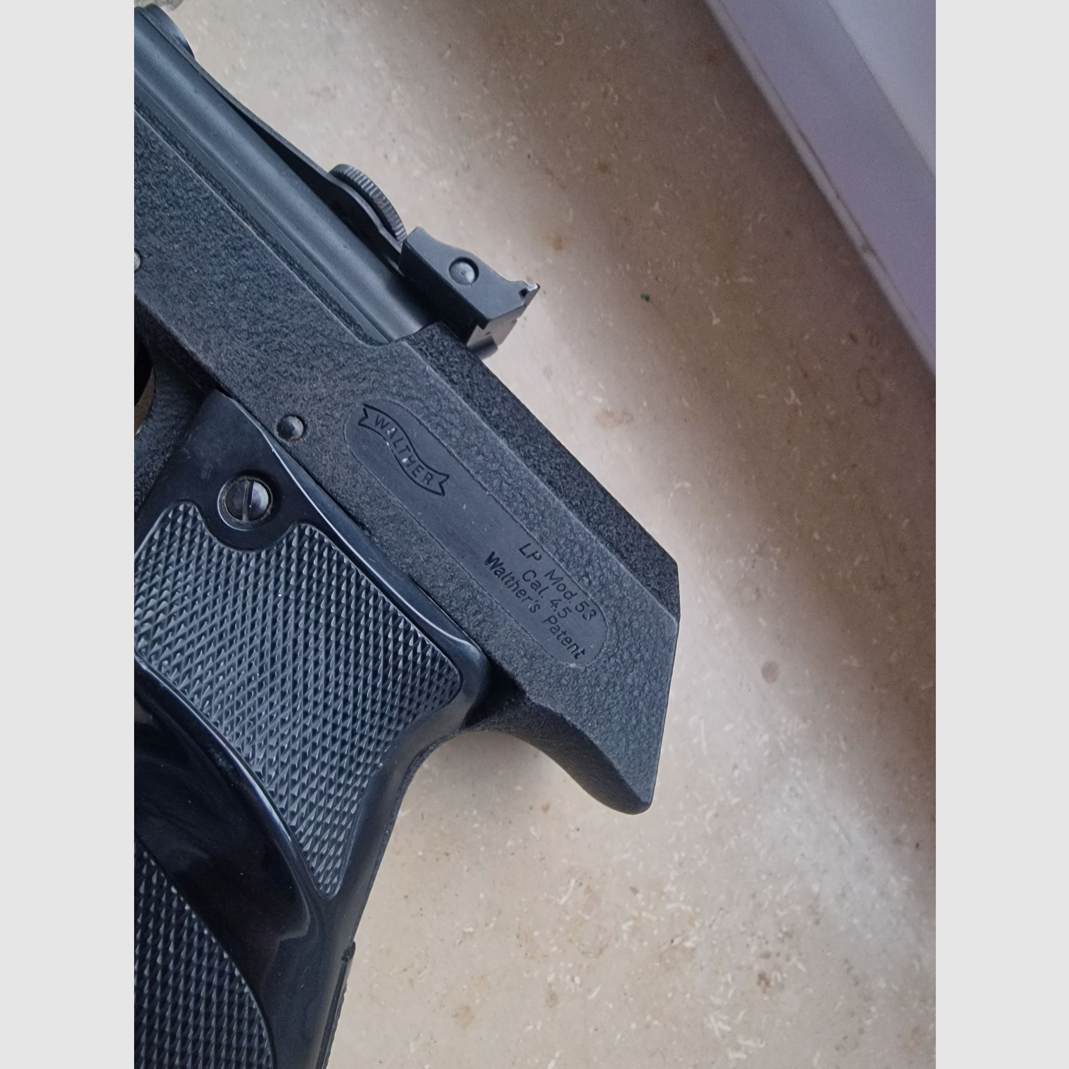 Air pistol Walther Model LP 53 with accessories and box