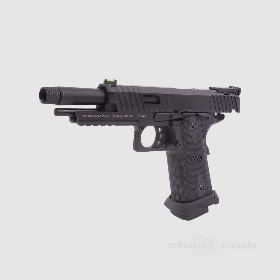 NXG 1911 Pendragon Co2 Pistolet BB 4,5mm BB noir M14x1 gauche