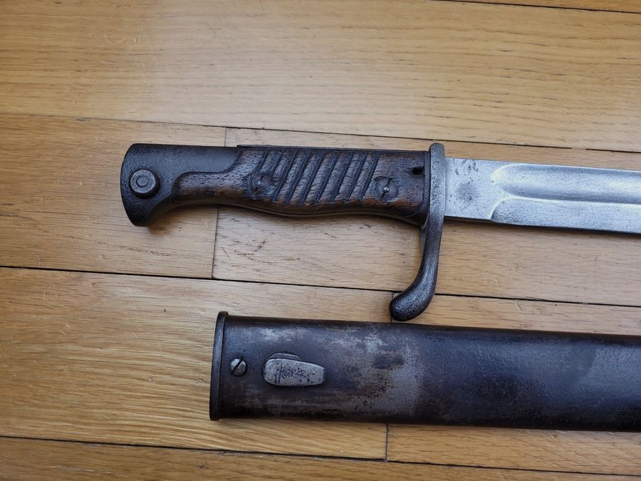 German bayonet 98/05 2nd Type – very rare manufacture "PACK OHLIGER &CO SOLINGEN" – W16 – TBE, image 3 of 12