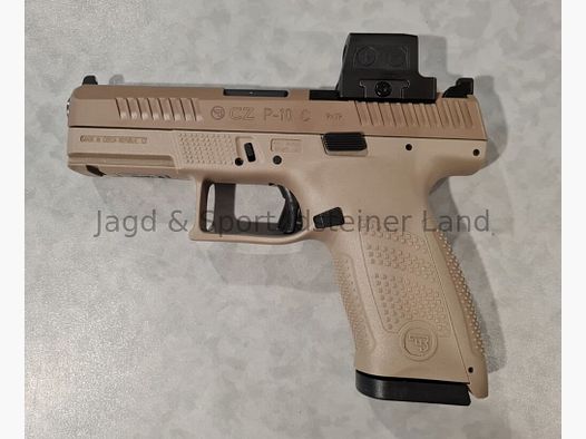 CZ Uhersky Brod P-10 C OR FDE (Cerakote) with Holosun Red Dot Sight HE509T