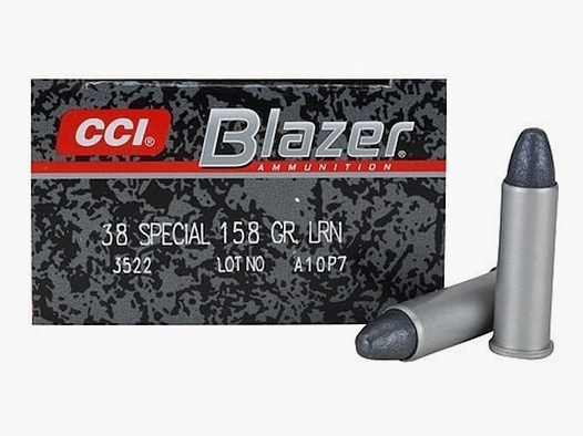 CCI Blazer Aluminium .38 Special 158GR LRN 50 Patronen